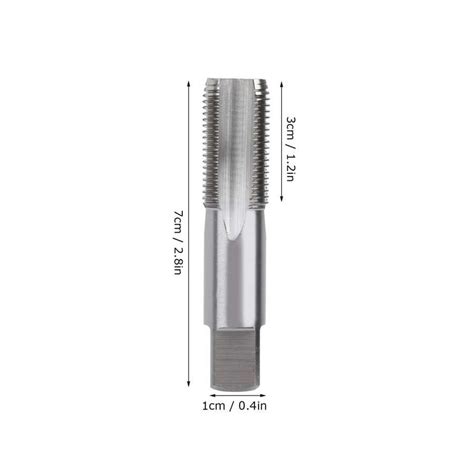 3 8 19 npt Pipe Tap Aço Alta Velocidade hss Bright Finished Taper