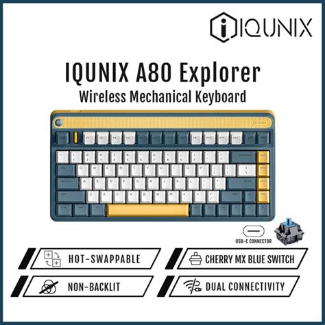 IQUNIX A80 Explorer Wireless Non Backlit Hot Swappable Mechanical Keyboard Lazada PH