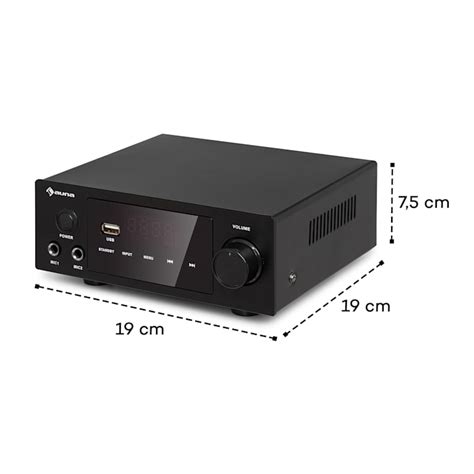 Stereofoniczny Wzmacniacz Hifi Dg X W Rms Bt Usb