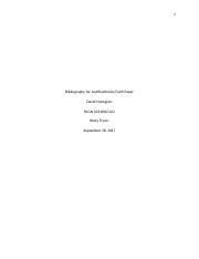 RLGN 301 Research Bibliograpghy Docx 1 Bibliography For Justification