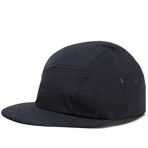 Norse Projects Light Nylon 5 Panel Cap Black End Uk