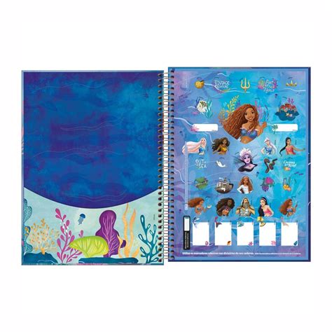 Caderno Espiral Capa Dura Universit Rio X Folhas Pequena Sereia