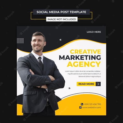 Premium Psd Creative Agency Social Media And Instagram Post Template