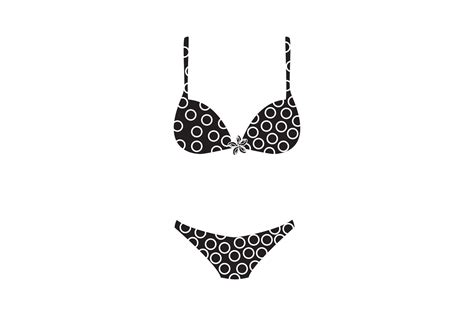 Black Polka Dot Bikini Graphic By Info Natastudio Creative Fabrica
