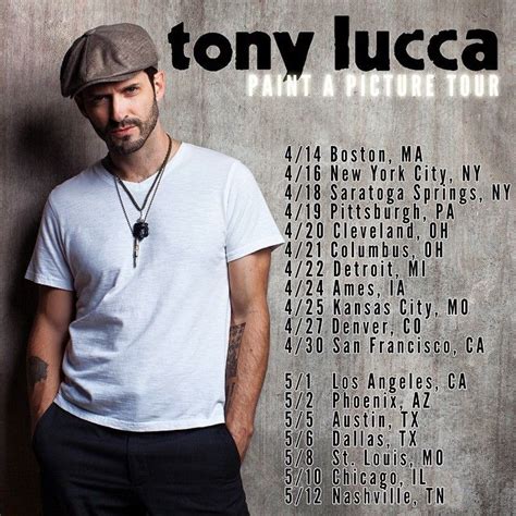 Tony Lucca Announces “Paint A Picture Tour” – Digital Tour Bus