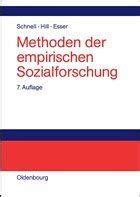 Methoden Der Empirischen Sozialforschung Von Rainer Schnell Paul B