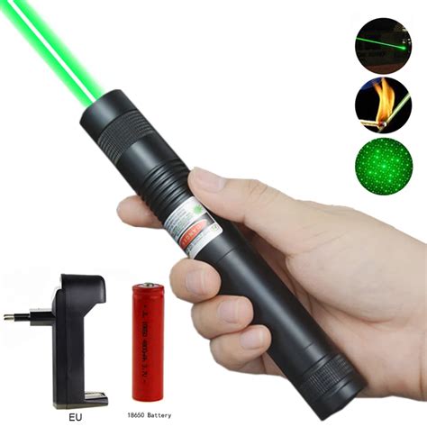 Powerful Nm Military Mw Green Laser Pointer Adjustable Focus