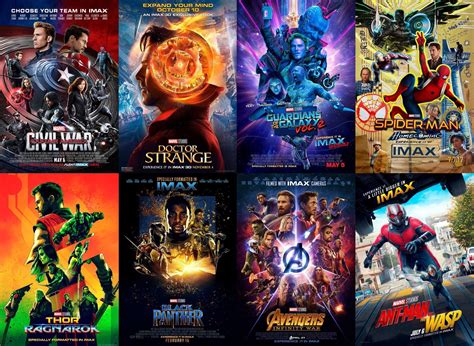 marvel cinematic universe theatrical posters