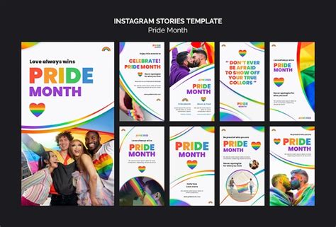 Premium Psd Pride Month Instagram Stories Design Template