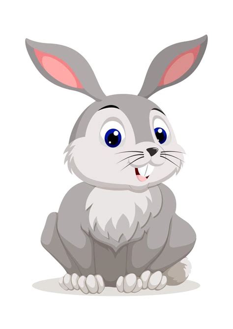 Rabbit Cartoon Character Vector Isolated On White Background 13108388 ...