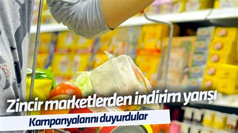 Zincir marketlerden indirim yarışı Migros Şok CarrefourSA