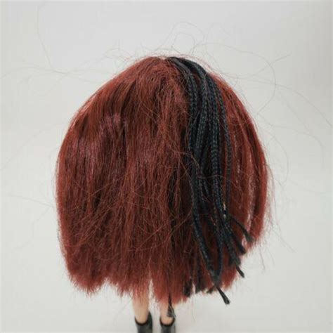 Bratz Nude Doll Mga Red Hair With Black Strands Blue Eyes W Black Boots