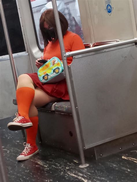 The iconic Velma Dinkley On the train : r/memes