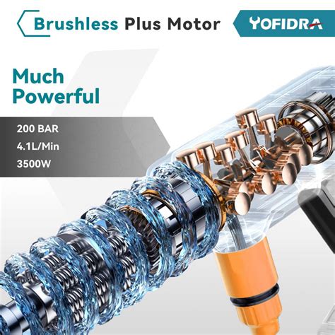 Cheap Yofidra W Bar Brushless Electric High Pressure Washer In