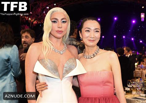Lady Gaga Sexy Seen Flaunting Her Tits At The Screen Actors Guild Awards In Los Angeles AZNude