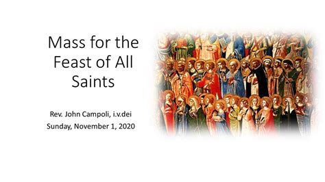 Feast Of All Saints Youtube