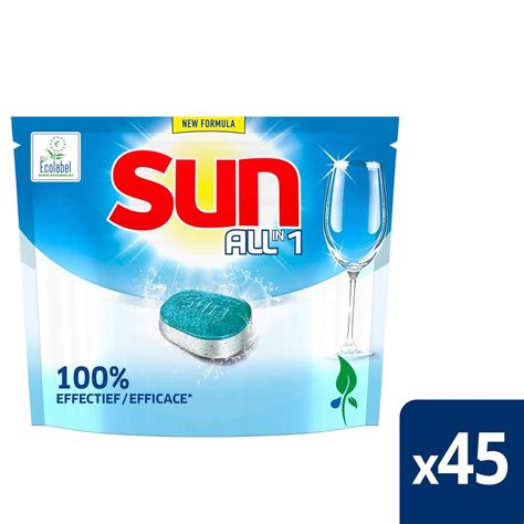 Sun Tout En Tablette Lave Vaiselle Regular Avec Ecolabel Tabs