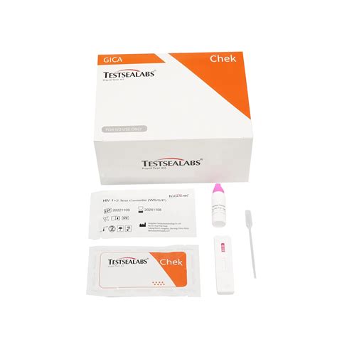 Testsealabs Hiv Human Infetious Disease Rapid Hiv 12 Antibody Test Kit Hiv Home Test Kit And