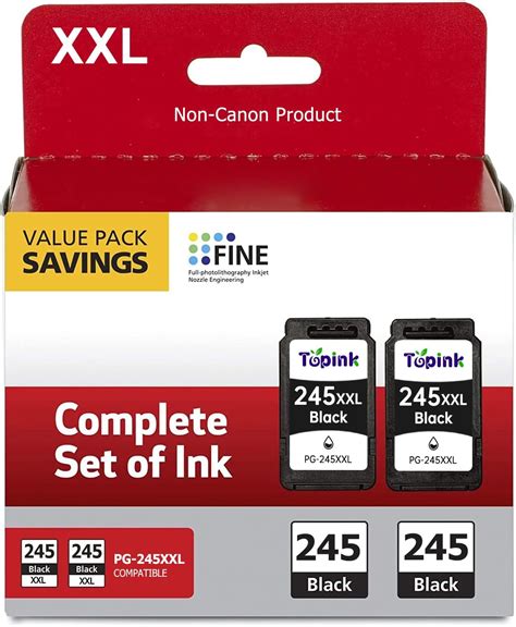 Xl Cartouche D Encre Noire De Rechange Pour Canon Pg Xl Xl Pg