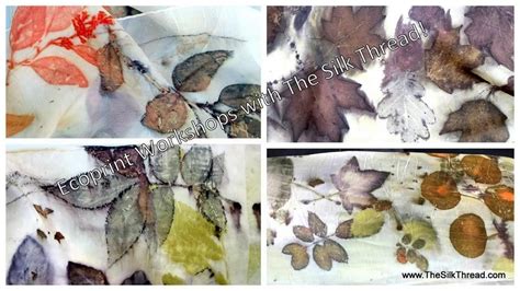 Eco Printing On Silk The Silk Thread Eco Printing How To Dye