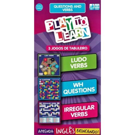 Play To Learn 3 Jogos De Tabuleiro Questions And Verbs Ludo Verbs