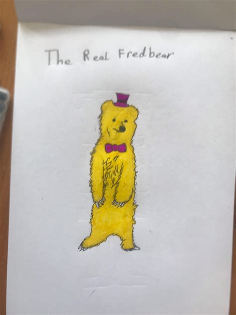 The Real Fredbear Drawn By Me Rgachafnaf