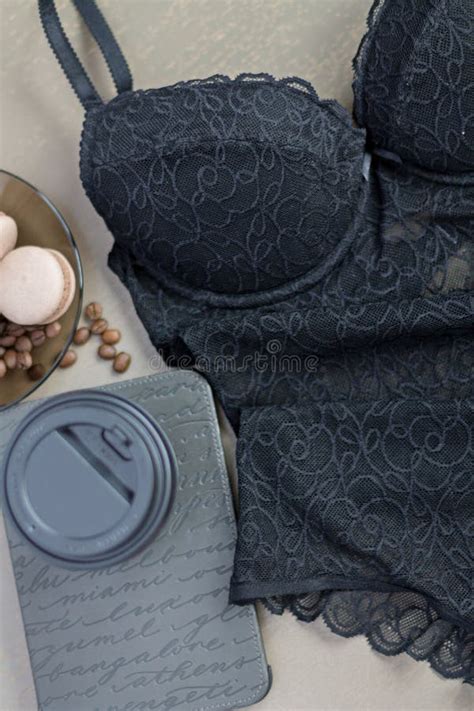 Women Lace Lingerie Body Top View Flat Lay Stock Image Image Of Brassiere Accessory