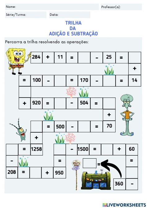 Adição 1 Ano Fundamental