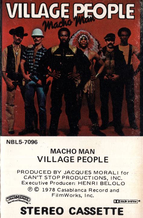 Village People Macho Man 1978 Cassette Discogs