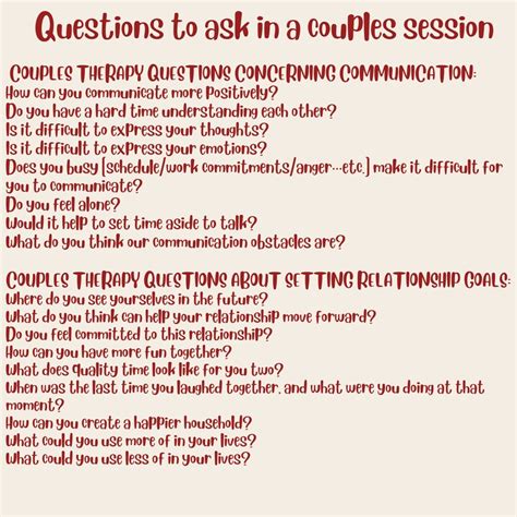 Marriage Counseling Questions For Couples