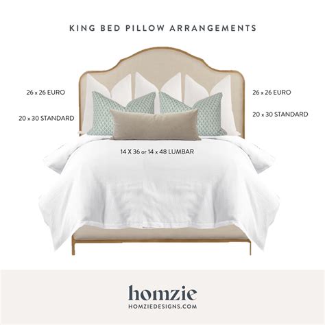 How To Arrange Pillows On A King Bed — Homzie Designs