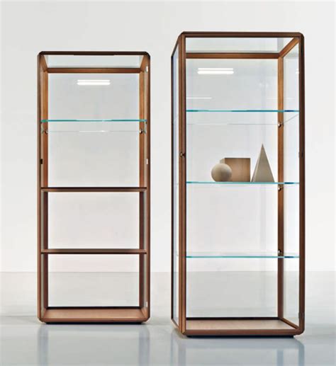 Vitrine Contemporaine En Bois En Verre Clair E By Ron