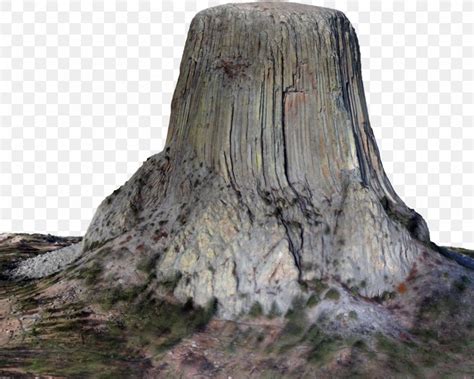 Devils Tower Tree Stump Volcanic Plug Rock Png 1123x899px 3d