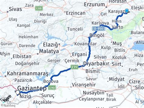 Erzurum Karayazı Gaziantep Havalimanı Arası Kaç Km Yol Tarifi