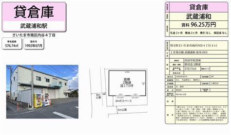 埼玉県さいたま市南区内谷4 4 11 武蔵浦和駅 中村倉庫の貸し倉庫・貸し工場 詳細ページ｜埼玉貸倉庫 Com[7373]