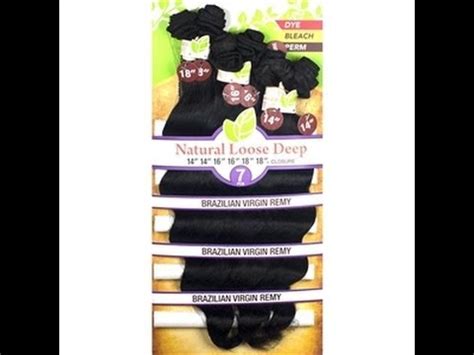 1st Impression SAGA NAKED Brazilian Virgin Remy Hair Loose Deep 7pcs YouTube