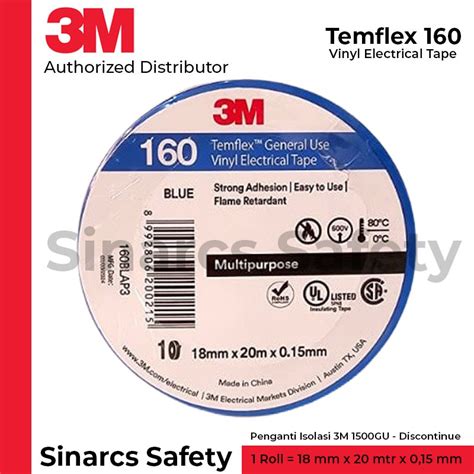 3m Temflex 160 Electrical Insulation General Use Vinyl Electrical Tape