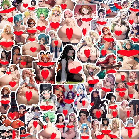 Amazon 48Pcs Hentai Stickers Sexy Anime Stickers Uncensored Waifu For Water Bottle Laptop