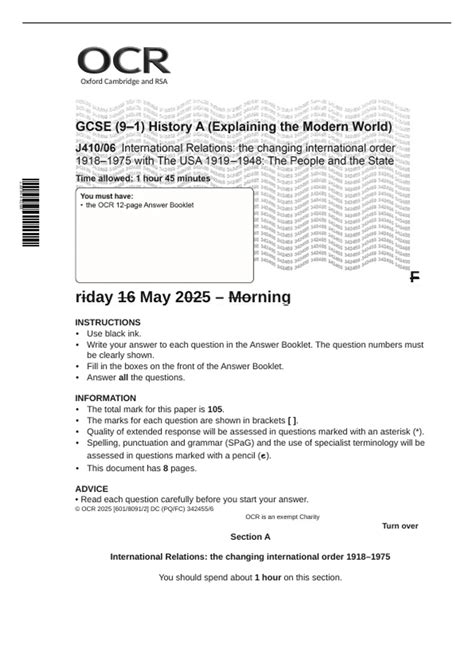 Ocr R1 Exam Paper 6