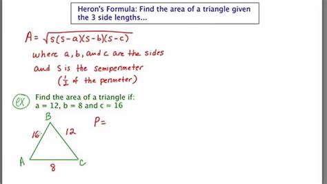 How To Find Area Of Triangle With Side Lengths Haiper