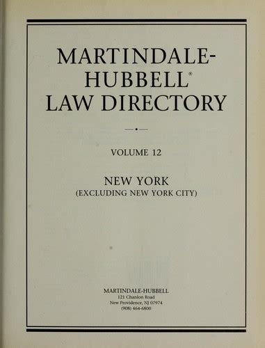 The Martindale-Hubbell Law Directory by Martindale-Hubbell | Open Library