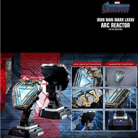 HOT TOYS LMS010 AVENGERS ENDGAME IRON MAN MARK LXXXV ARC REACTOR LIFE SIZE COLLECTIBLE Toys