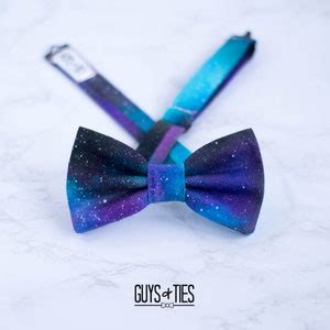 Galaxy Bow Tie, Cosmic Bow Ties, Pre Tied, Self Tie, Space Bowtie, Blue ...