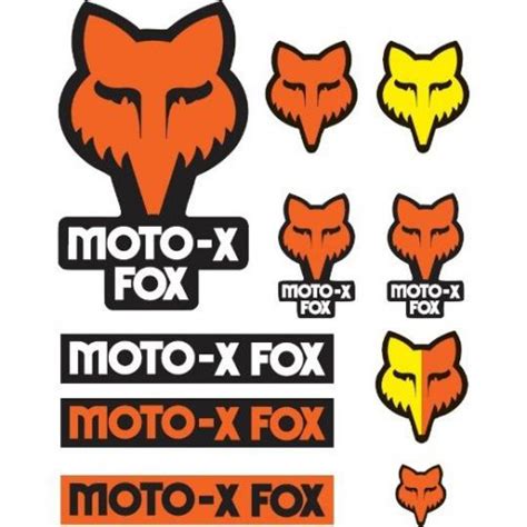 Sell Fox Racing Track Pack Stickers Orange in Holland, Michigan, United ...