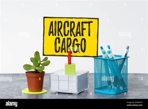 Sign Displaying Aircraft Cargo Concept Meaning Freight Carrier Airmail