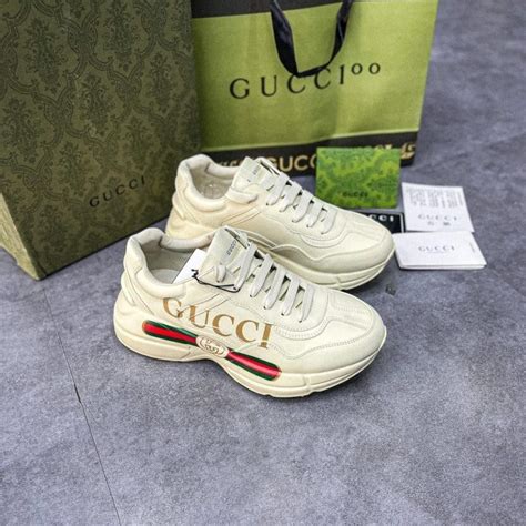 Giày thể thao GC nam nữ đế cao Giày GC Chunky Rhyton vạch xanh đỏ ngang hot trend Shopee Việt Nam