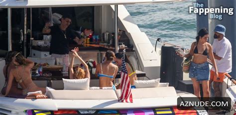 Camila Cabello Sizzles In Sexy Black Bikini On Marc Anthony S Yacht In Miami Aznude