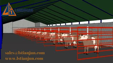 Low Cost Modern Light Prefab Steel Structure Dairy Cow Shed Farm House