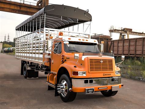 International 4700 Colombian Custom 3d Model Cgtrader
