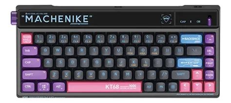 Machenike Kt68 Teclado Rgb Tri Mode Hot Swap Pbt Switch Red Cor De Teclado Preto MercadoLivre
